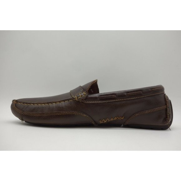 Clarks Brown Leather Dress Casual Slip On Driving Loafers Shoes Men\'s 10 M main image 6